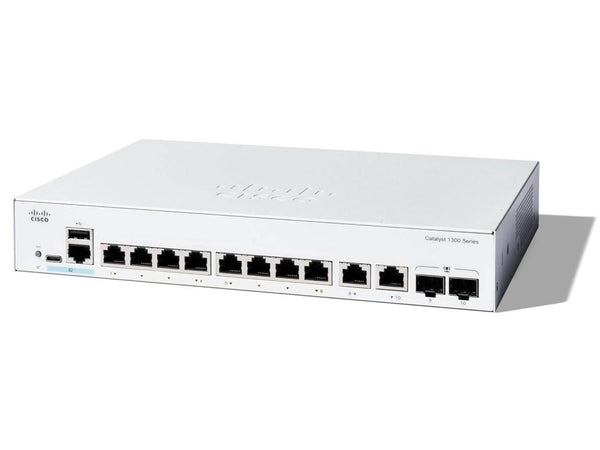 Cisco Catalyst C1300-8T-E-2G Ethernet Switch 10 Ports - Manageable - Gigabit