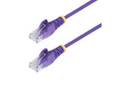 StarTech 7ft Purple Slim CAT6 Ethernet Cable, Snagless RJ45, LSZH, 28AWG Pure