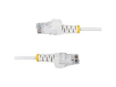 StarTech 10ft White Slim CAT6 Ethernet Cable, Snagless RJ45, LSZH, 28AWG Pure