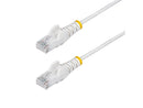 StarTech 3ft White Slim CAT6 Ethernet Cable, Snagless RJ45, LSZH, 28AWG Pure
