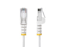 StarTech 3ft White Slim CAT6 Ethernet Cable, Snagless RJ45, LSZH, 28AWG Pure
