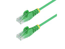 StarTech 5ft Green Slim CAT6 Ethernet Cable, Snagless RJ45, LSZH, 28AWG Pure
