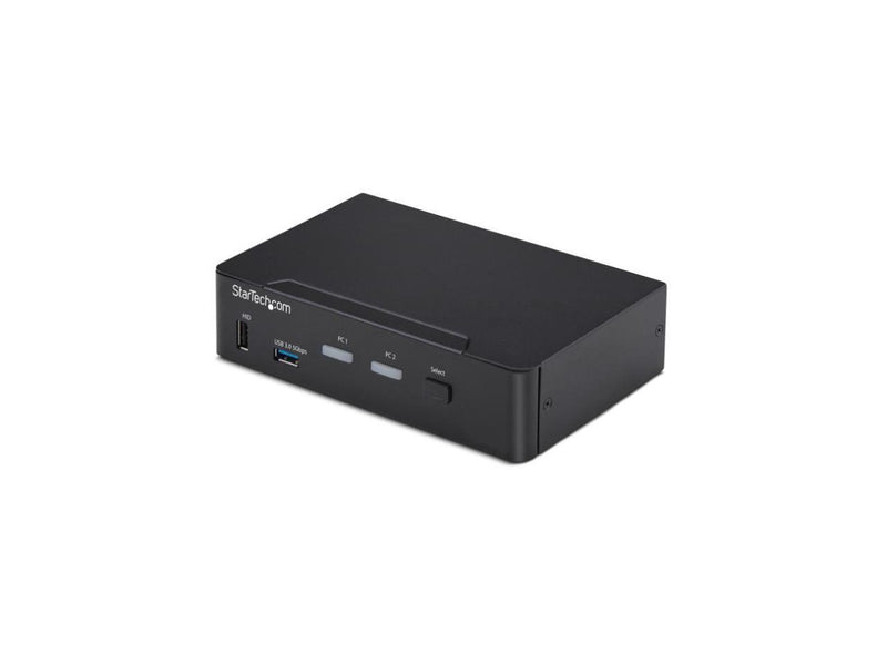 StarTech 2-Port DisplayPort KVM Switch, 4K 60Hz, DP 1.2, HDCP 1.4, EDID