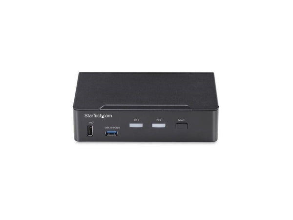 StarTech 2-Port DisplayPort KVM Switch, 4K 60Hz, DP 1.2, HDCP 1.4, EDID