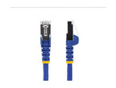 StarTech 6in Blue CAT8 Ethernet Cable, Snagless RJ45, 25G/40G, 2000MHz, 100W