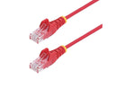 StarTech 7ft Red Slim CAT6 Ethernet Cable, Snagless RJ45, LSZH, 28AWG Pure Bare