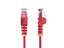 StarTech 7ft Red Slim CAT6 Ethernet Cable, Snagless RJ45, LSZH, 28AWG Pure Bare