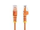 StarTech 7ft Orange Slim CAT6 Ethernet Cable, Snagless RJ45, LSZH, 28AWG Pure