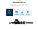 StarTech 15ft Black Slim CAT6 Ethernet Cable, Snagless RJ45, LSZH, 28AWG Pure
