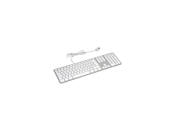 Matias Wired Aluminum Keyboard with Numeric Keypad for Mac, Silver