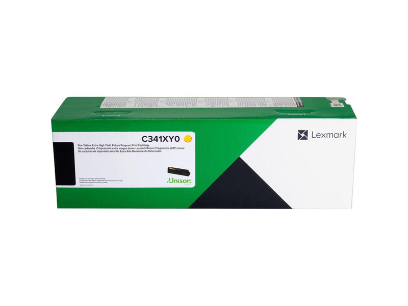 LEXMARK C341XY0 YELLOW EXTRA HIGH YIELD RETURN PROG TONE