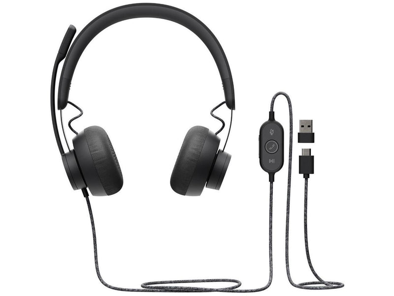 Logitech Zone Wired Noise Cancelling Headset, Certified for Microsoft Teams