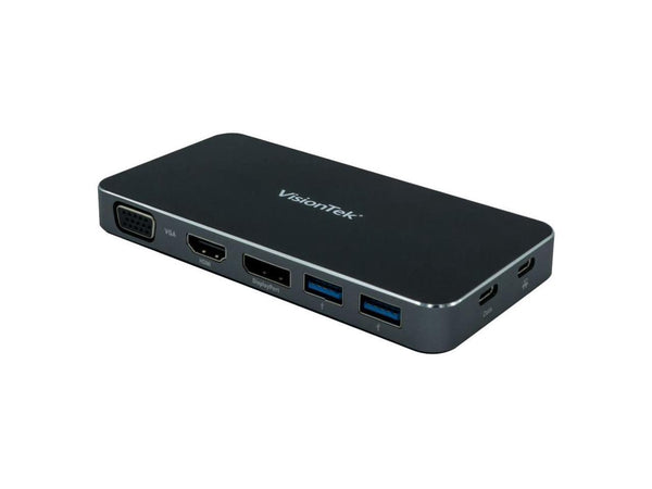 VisionTek USB C Portable Dock - for Notebook/Desktop PC - 100 W - USB Type C - 5