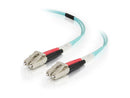 C2G 999 Aqua LC Male/Male 50/125 OM4 Duplex Multimode Fiber Optic Cable