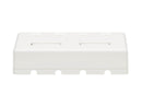 Tripp Lite N082-004-WH Surface-Mount Box for Keystone Jacks - 4 Ports, White
