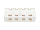 Tripp Lite N082-004-WH Surface-Mount Box for Keystone Jacks - 4 Ports, White