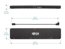 Tripp Lite Triple-Monitor Usb-C Docking Station With 4K Hdmi & Displayport Vga -
