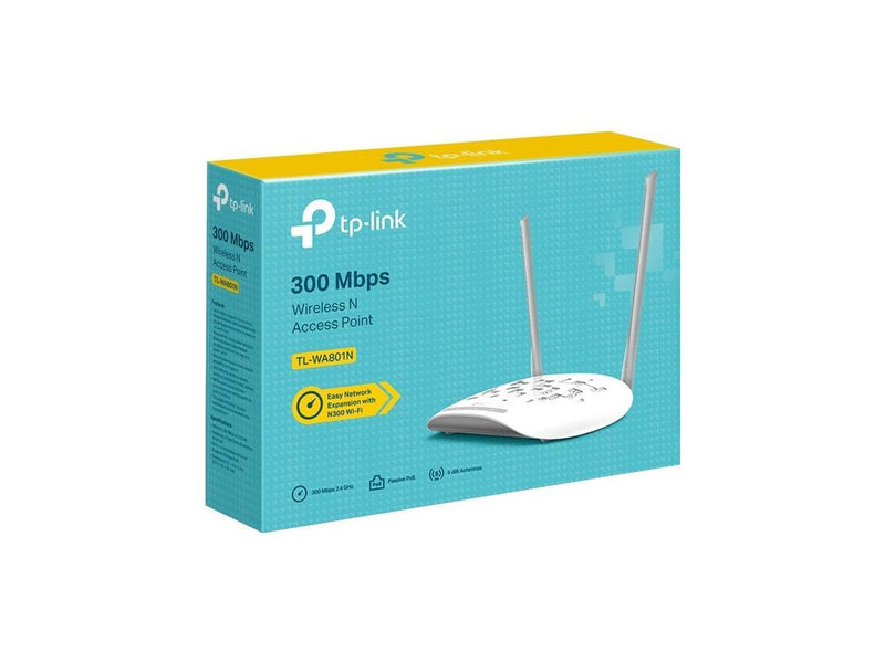 TP-Link WiFi Access Point TL-WA801N, 2.4Ghz 300Mbps, Supports