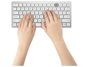 Kensington K75504US Silver 2.4 GHz + Bluetooth Compact Keyboard