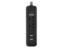 Tripp Lite Surge Protector Power Strip 2-Outlet 2 USB Ports 2.1A TLP206USB