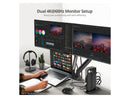 SIIG Universal Hybrid Dual 4K Video Docking Station - USB Type-C, Type-A &