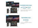 SIIG Universal Hybrid Dual 4K Video Docking Station - USB Type-C, Type-A &