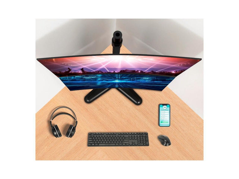 Freestanding Adjusting Vertical Dual Monitor Steel Stand 17" to 32" - 75x75