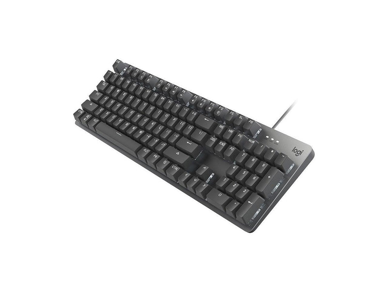 Logitech K845 Mechanical Illuminated Keyboard, Strong Adjustable Tilt Legs, Full