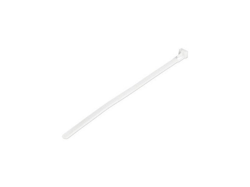 4XEM 100 Pack 8" Cable Ties White Medium Nylon/Plastic Zip Tie 4X8ZIPTIE100W