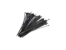 4XEM 100 Pack 8" Cable Ties Black Medium Nylon/Plastic Zip Tie 4X8ZIPTIE100B