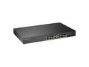 ZYXEL 24-port GbE Smart Managed PoE Switch with GbE Uplink - 24 Ports -