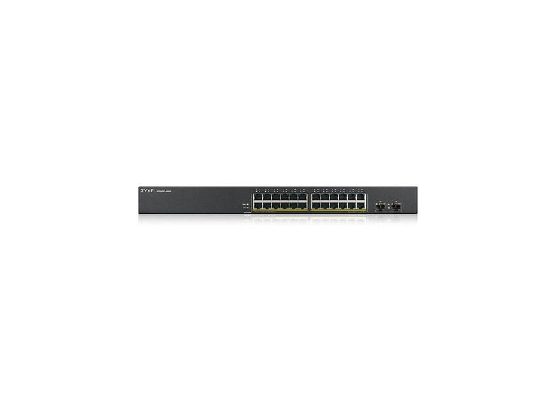 ZYXEL 24-port GbE Smart Managed PoE Switch with GbE Uplink - 24 Ports -