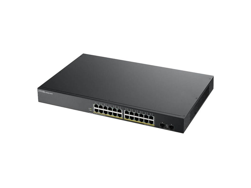 ZYXEL 24-port GbE Smart Managed PoE Switch with GbE Uplink - 24 Ports -