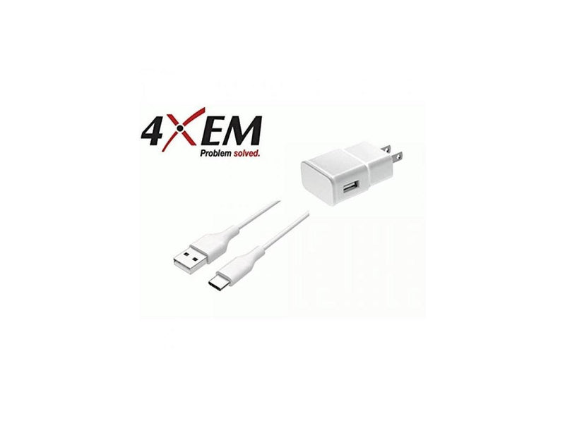 4XEM Samsung USB-C 3' Charger Kit White