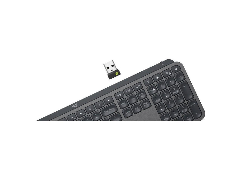 Logitech MX Keys Advanced Wireless Illuminated Keyboard, Tactile Responsive