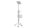 CTA Digital Medical Mobile Floor Stand with Vesa Plate - White  PAD-MFS