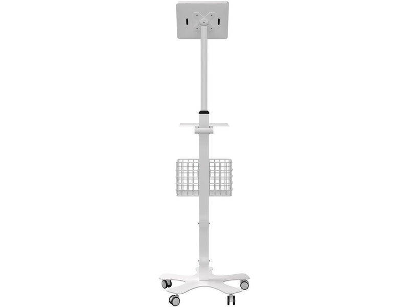 CTA Digital Medical Mobile Floor Stand with Vesa Plate - White  PAD-MFS