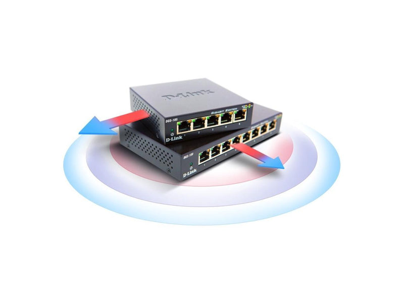 D-Link DGS-105 Ethernet Switch - 5 Ports - 2 Layer Supported - 3.10 W Power