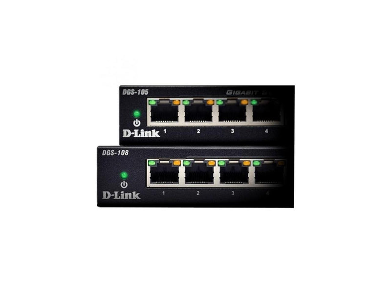 D-Link DGS-105 Ethernet Switch - 5 Ports - 2 Layer Supported - 3.10 W Power