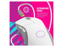 Cooler Master MM731 White Gaming Mouse with Adjustable 19,000 DPI, 2.4GHz
