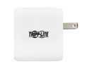 Tripp Lite Compact USB-C Wall Charger - GaN Technology, 65W PD Charging, White