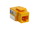 4XEM 10 pack Cat6 RJ45 Keystone Jack UTP 110-Type Yellow 4XKJC6YL10PK