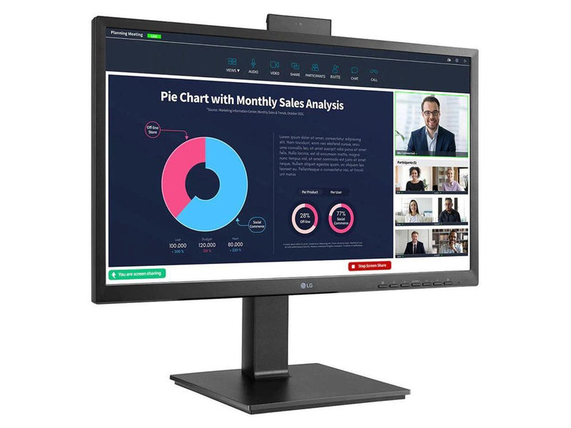 LG 24BP750C-B 23.8" Full HD WLED LCD Monitor - 16:9 - Black - 24" Class - 75 Hz