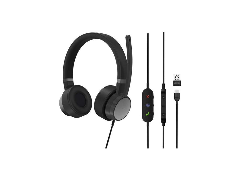 Lenovo 4XD1C99223 USB-C, USB-A Connector Circumaural Go Wired ANC Headset