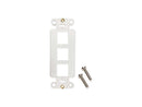 Tripp Lite Safe-IT 3-Port Antibacterial Wall-Mount Insert Decora Vertical Ivory