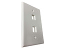 Tripp Lite Safe-IT 2-Port Single-Gang Keystone Wall Plate Ivory N042AB002IVM