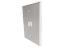 Tripp Lite Safe-IT Single-Gang Keystone Wall Plate Antibacterial Ivory Matte
