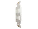 Tripp Lite Safe-IT 4-Port Antibacterial Wall-Mount Insert Decora Vertical Ivory