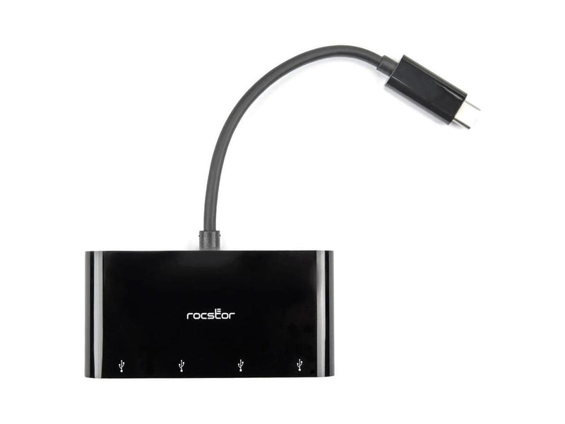 Rocstor Slim Portable 4 Port USB C Hub Y10A228B2