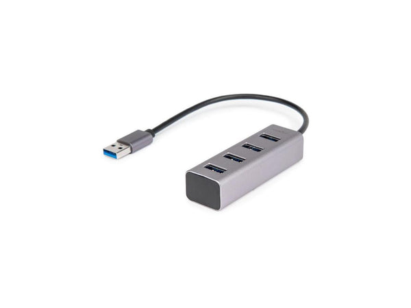 Rocstor Portable 4 Port Hub USB-A to 4x USB-A SuperSpeed USB 3.0 - USB 3.0 Type